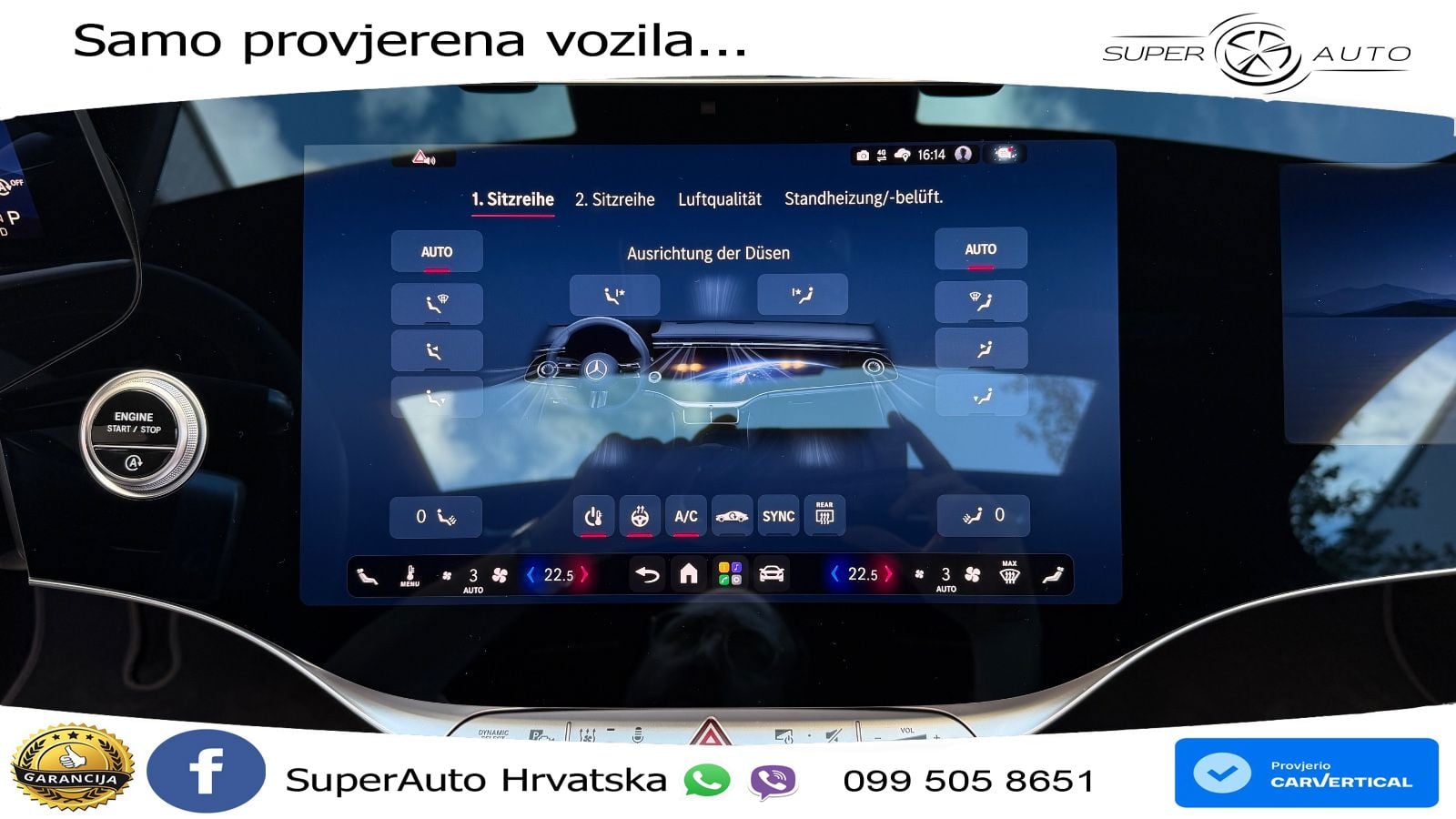 Mercedes S 450d (367 KS) EQ Boost 4MATIC 9G-TRONIC AMG ZRAČNI+ACC+GR SJED+KAM+PANO