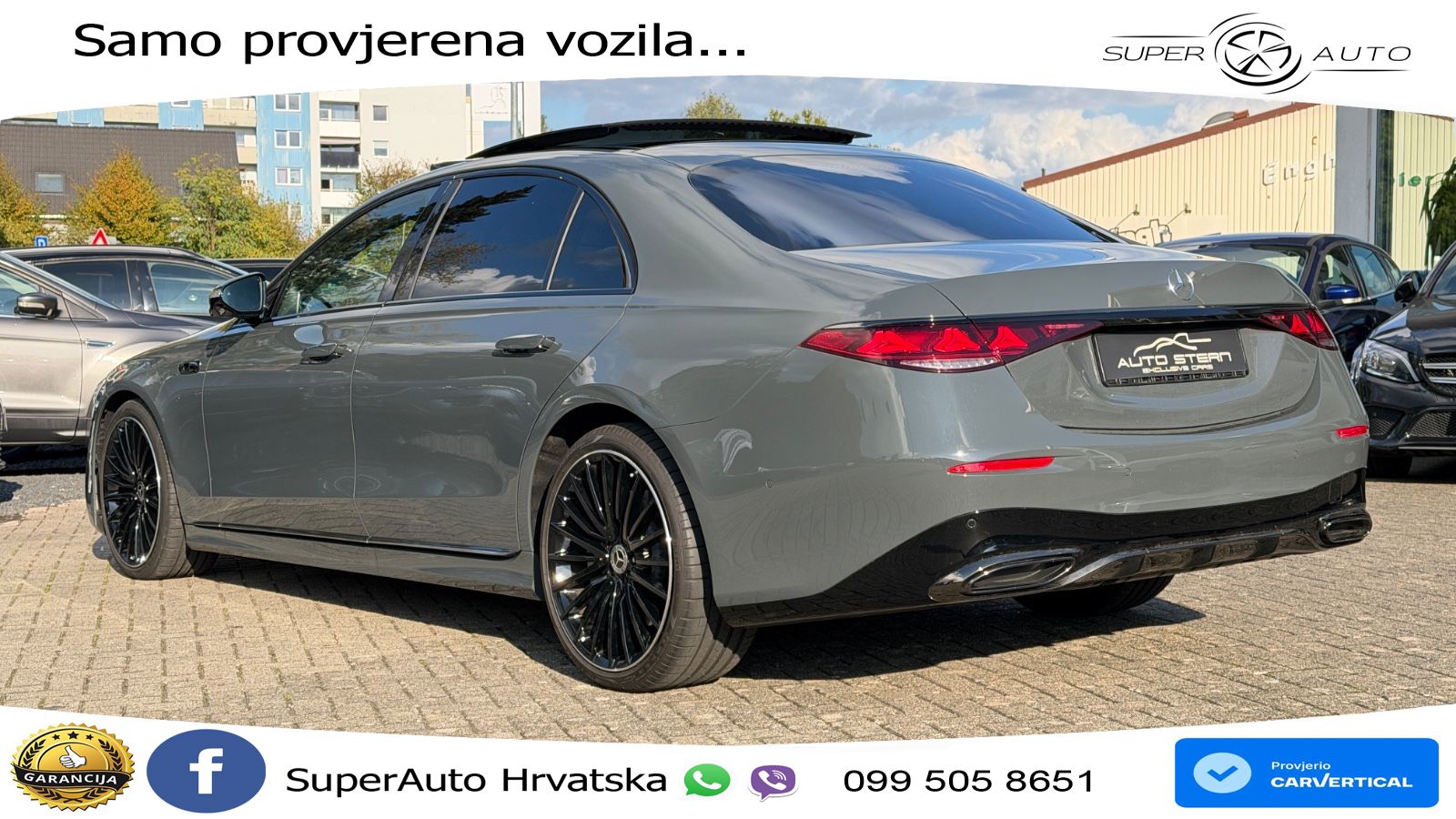 Mercedes S 450d (367 KS) EQ Boost 4MATIC 9G-TRONIC AMG ZRAČNI+ACC+GR SJED+KAM+PANO