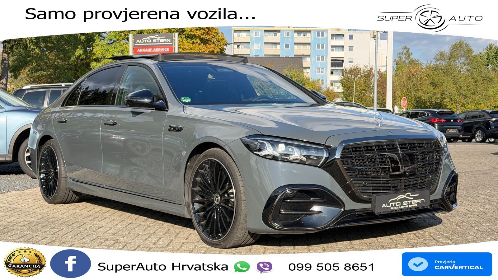 Mercedes S 450d (367 KS) EQ Boost 4MATIC 9G-TRONIC AMG ZRAČNI+ACC+GR SJED+KAM+PANO