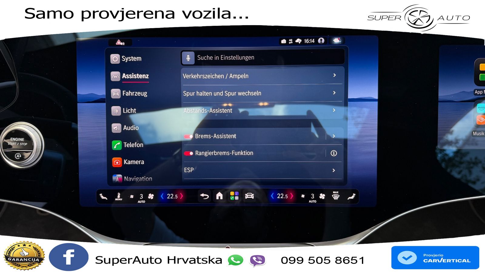 Mercedes S 450d (367 KS) EQ Boost 4MATIC 9G-TRONIC AMG ZRAČNI+ACC+GR SJED+KAM+PANO