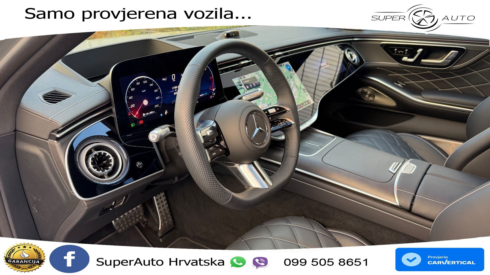 Mercedes S 450d (367 KS) EQ Boost 4MATIC 9G-TRONIC AMG ZRAČNI+ACC+GR SJED+KAM+PANO