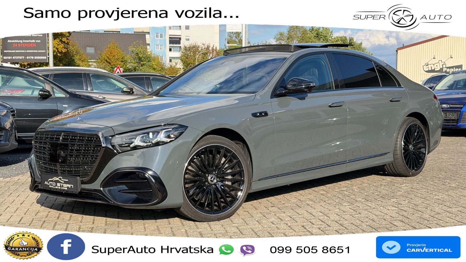Mercedes S 450d (367 KS) EQ Boost 4MATIC 9G-TRONIC AMG ZRAČNI+ACC+GR SJED+KAM+PANO