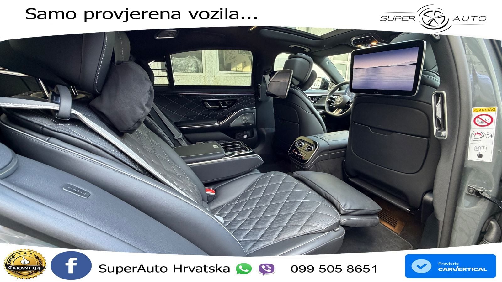 Mercedes S 450d (367 KS) EQ Boost 4MATIC 9G-TRONIC AMG ZRAČNI+ACC+GR SJED+KAM+PANO