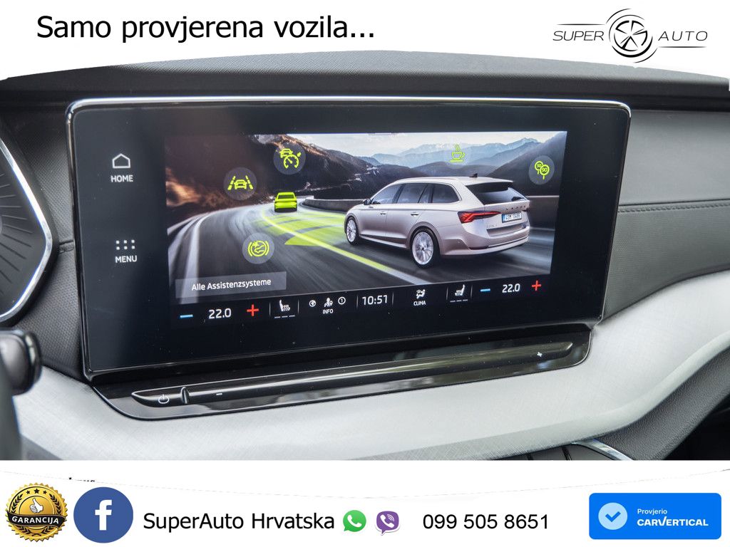 Škoda Octavia Combi 2.0 TDI (150 KS) DSG LED+GR SJED+ACC