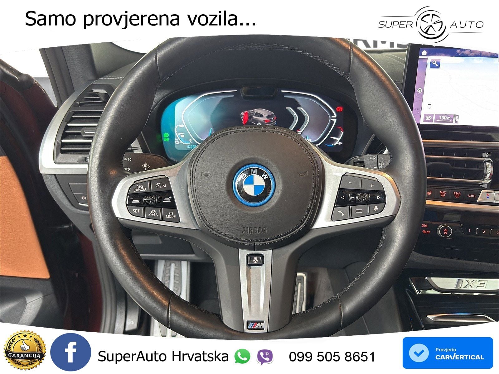 BMW iX3 80 kWh (286 KS) M Sport LED+GR SJED+ACC