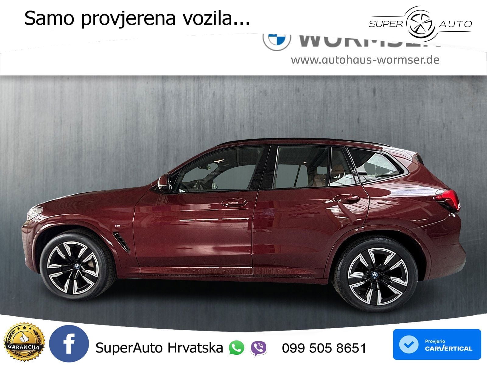 BMW iX3 80 kWh (286 KS) M Sport LED+GR SJED+ACC