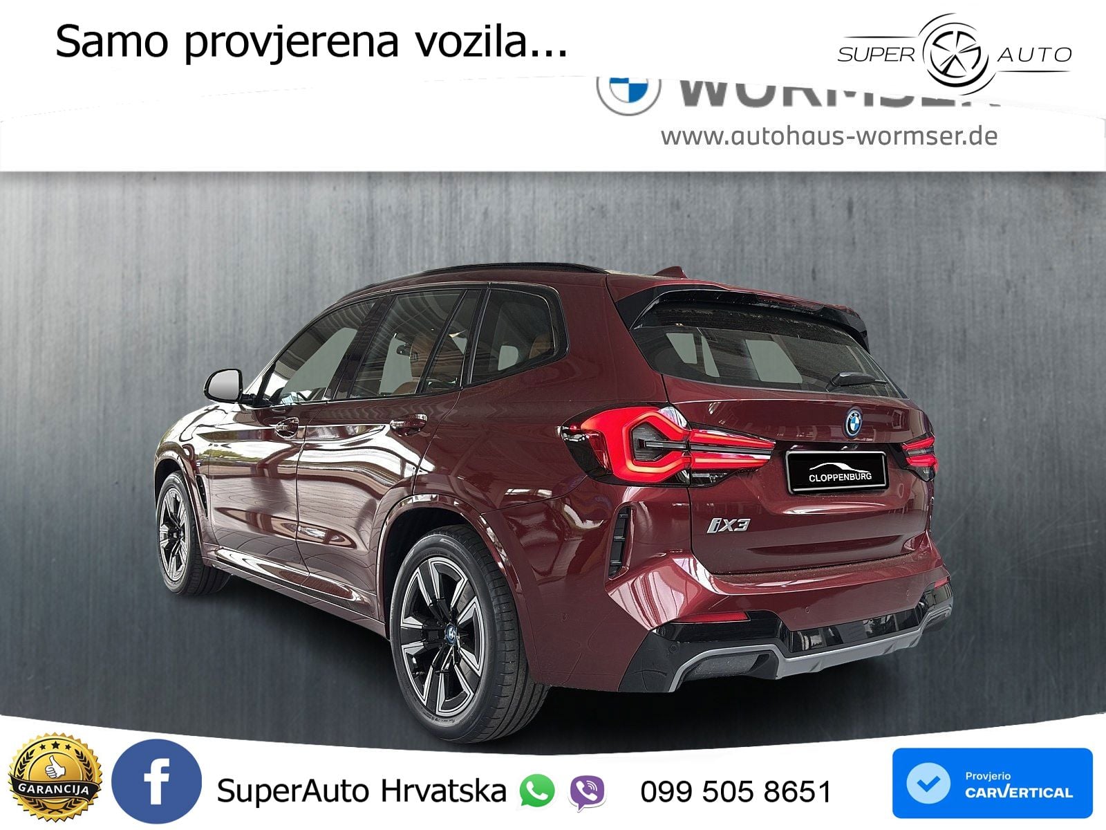 BMW iX3 80 kWh (286 KS) M Sport LED+GR SJED+ACC