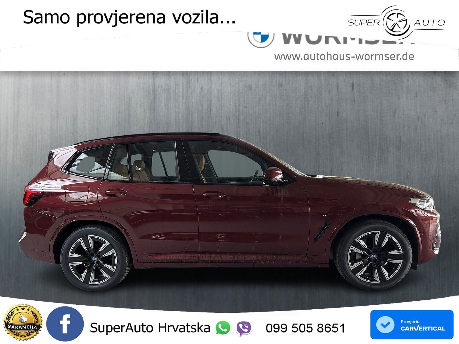 BMW iX3 80 kWh (286 KS) M Sport LED+GR SJED+ACC