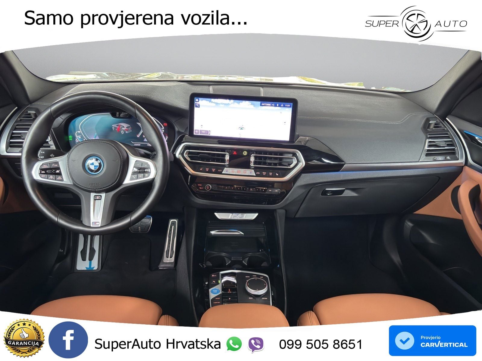 BMW iX3 80 kWh (286 KS) M Sport LED+GR SJED+ACC