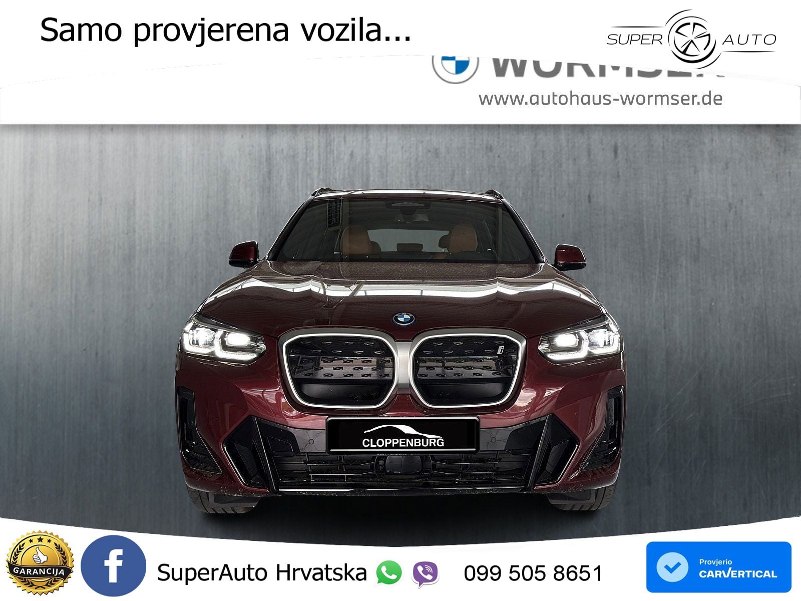 BMW iX3 80 kWh (286 KS) M Sport LED+GR SJED+ACC