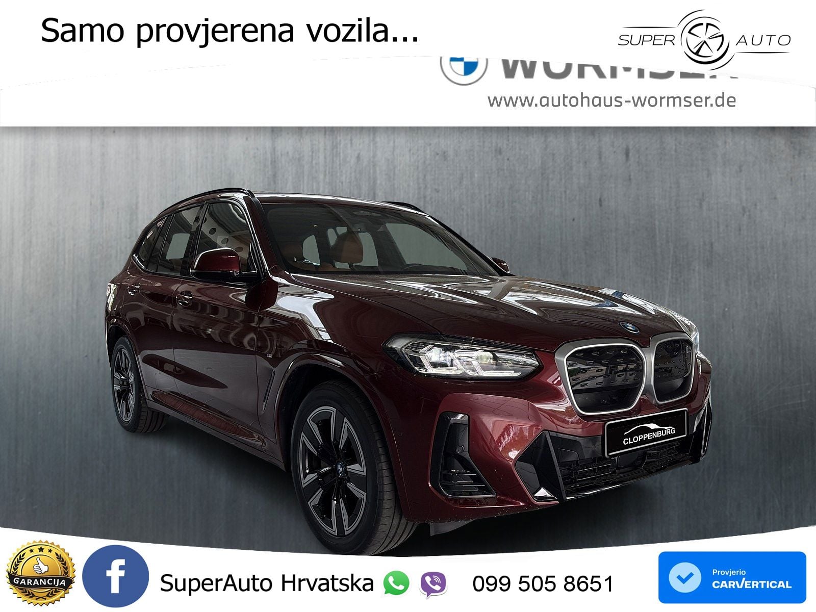 BMW iX3 80 kWh (286 KS) M Sport LED+GR SJED+ACC