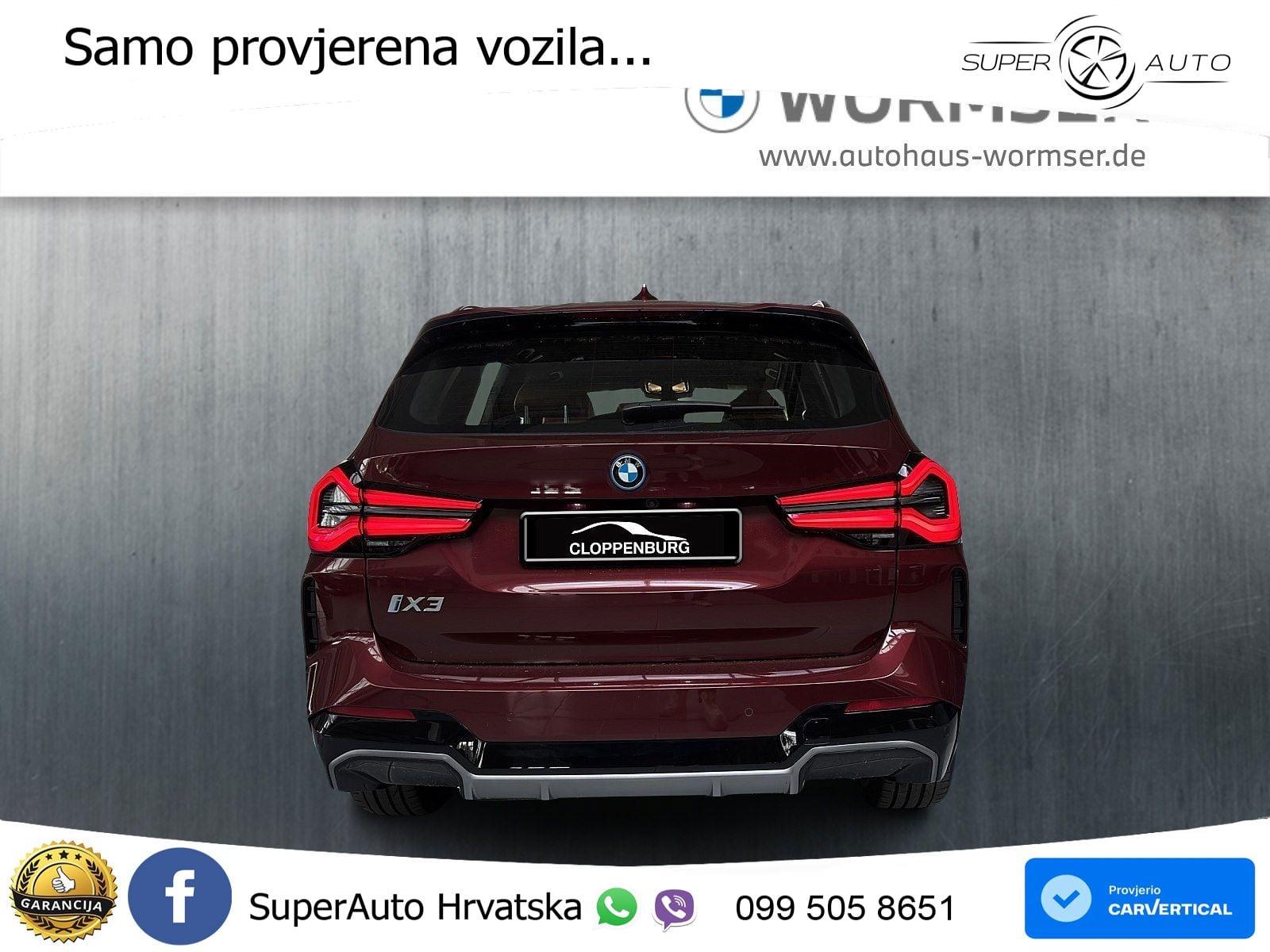 BMW iX3 80 kWh (286 KS) M Sport LED+GR SJED+ACC