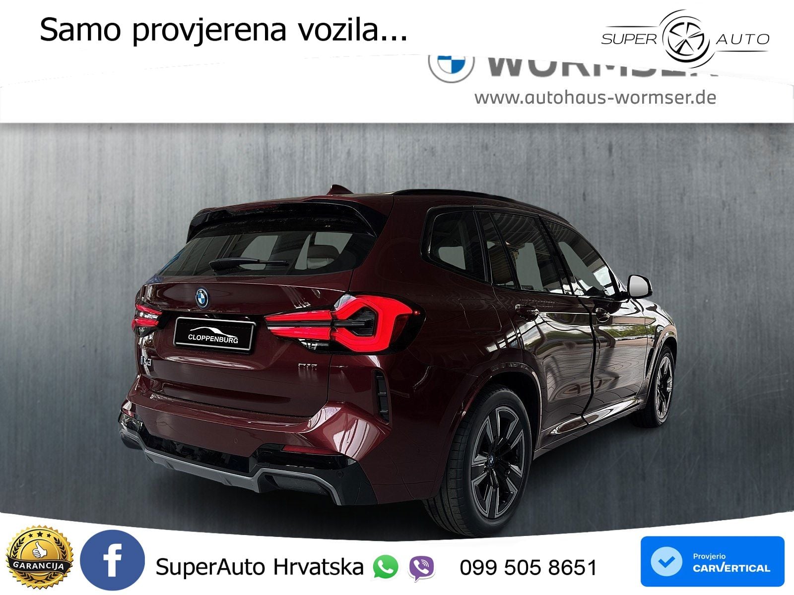 BMW iX3 80 kWh (286 KS) M Sport LED+GR SJED+ACC