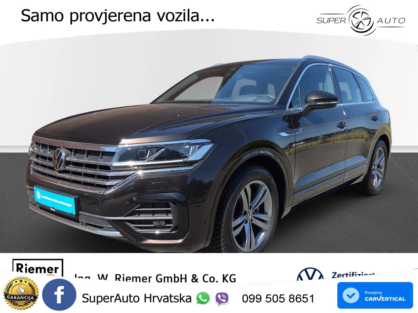 Volkswagen Touareg 3.0 V6 TDI (231 KS) 4MOTION Tiptronic R-Line ZRAČNI+ACC+GR SJED+KAM+PANO