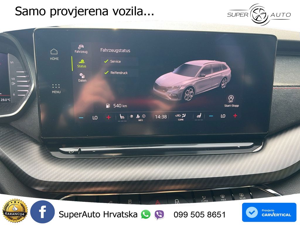Škoda Octavia Combi RS 2.0 TDI (200 KS) DSG LED+GR SJED+ACC