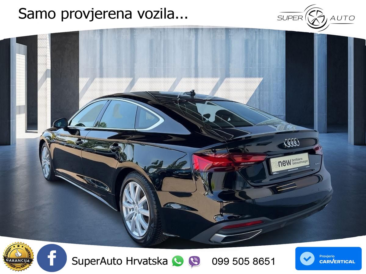 Audi A5 Sportback  40 TFSI (204 KS) quattro S tronic LED+GR SJED+ACC