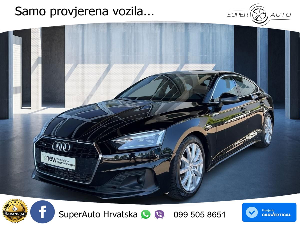 Audi A5 Sportback  40 TFSI (204 KS) quattro S tronic LED+GR SJED+ACC