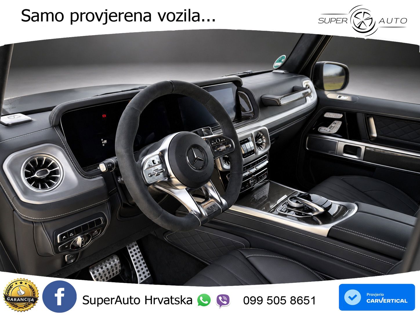 Mercedes AMG G 63 Long V8 (585 KS) 4MATIC 9G-TRONIC AMG SPEEDSHIFT TCT ACC+GR SJED+360+PANO