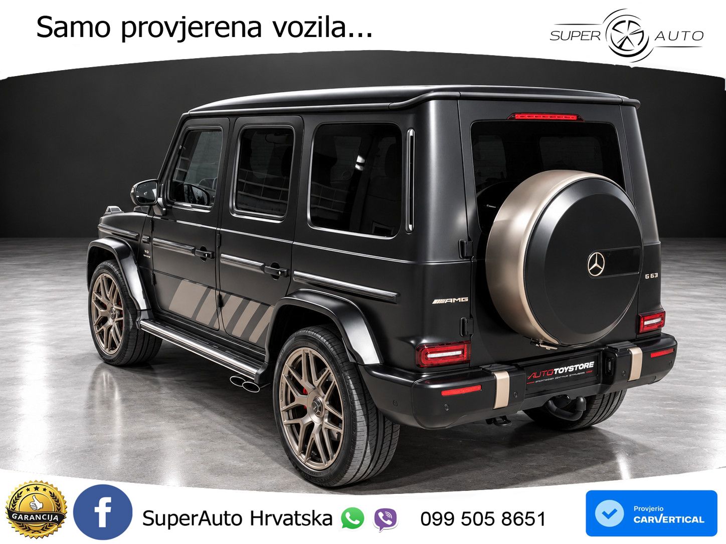 Mercedes AMG G 63 Long V8 (585 KS) 4MATIC 9G-TRONIC AMG SPEEDSHIFT TCT ACC+GR SJED+360+PANO