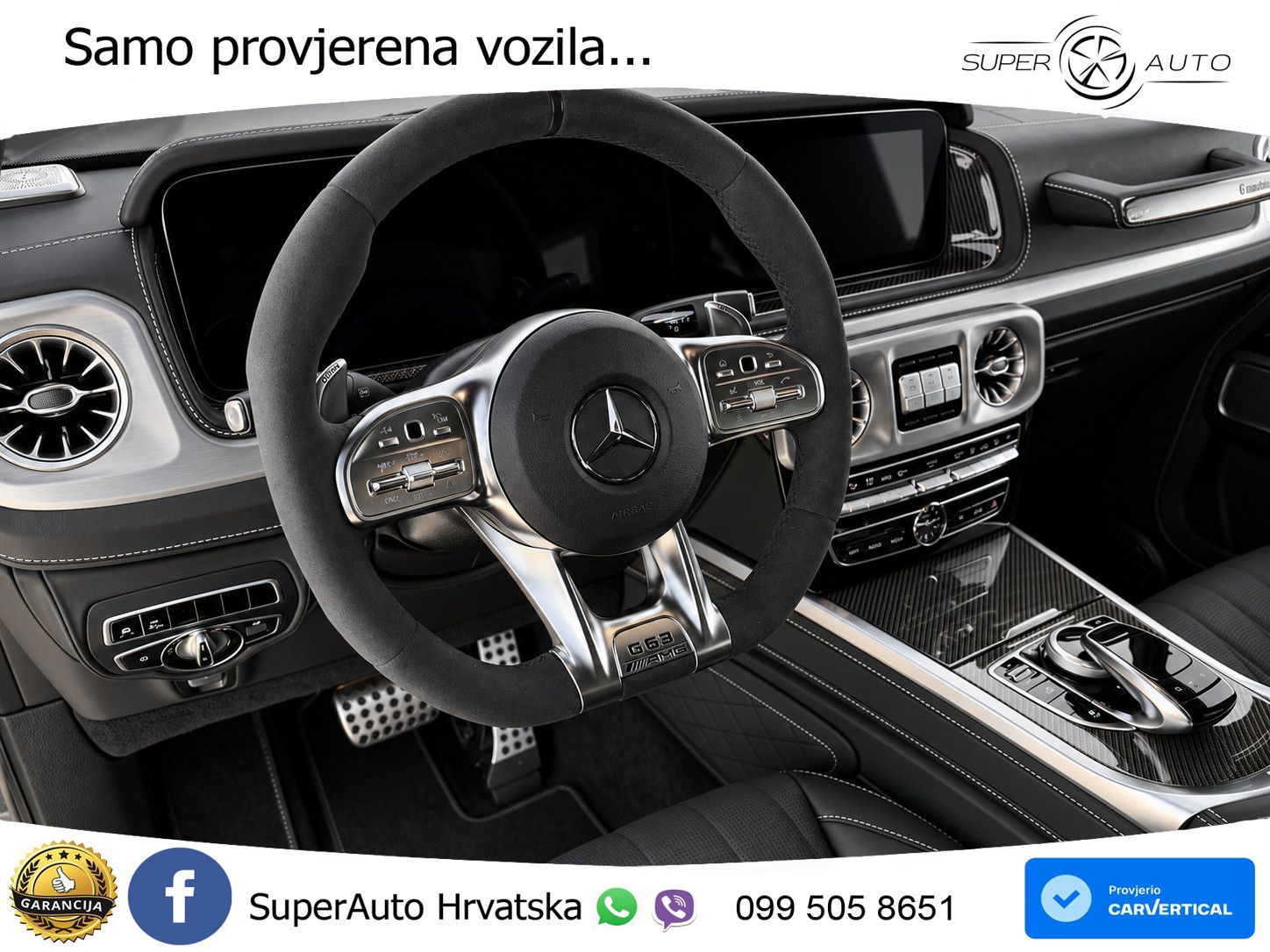 Mercedes AMG G 63 Long V8 (585 KS) 4MATIC 9G-TRONIC AMG SPEEDSHIFT TCT ACC+GR SJED+360+PANO