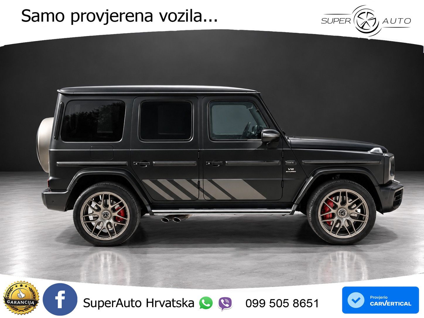 Mercedes AMG G 63 Long V8 (585 KS) 4MATIC 9G-TRONIC AMG SPEEDSHIFT TCT ACC+GR SJED+360+PANO