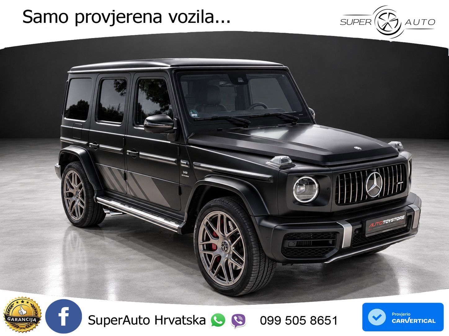 Mercedes AMG G 63 Long V8 (585 KS) 4MATIC 9G-TRONIC AMG SPEEDSHIFT TCT ACC+GR SJED+360+PANO
