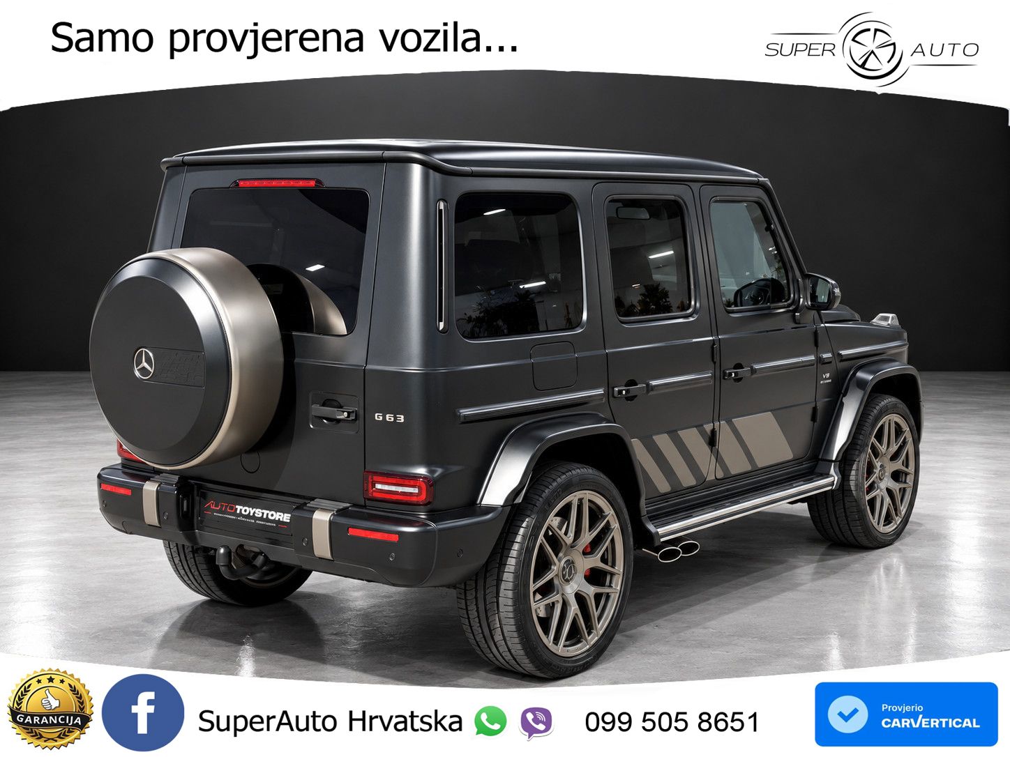 Mercedes AMG G 63 Long V8 (585 KS) 4MATIC 9G-TRONIC AMG SPEEDSHIFT TCT ACC+GR SJED+360+PANO
