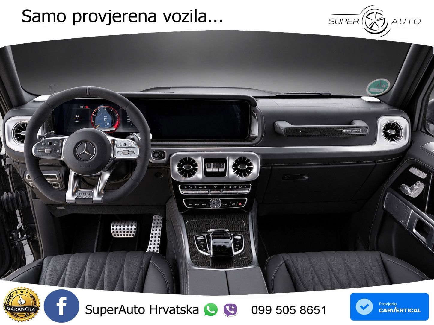 Mercedes AMG G 63 Long V8 (585 KS) 4MATIC 9G-TRONIC AMG SPEEDSHIFT TCT ACC+GR SJED+360+PANO