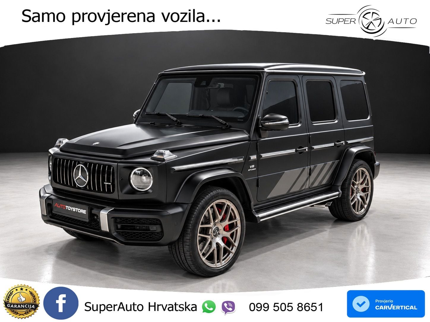 Mercedes AMG G 63 Long V8 (585 KS) 4MATIC 9G-TRONIC AMG SPEEDSHIFT TCT ACC+GR SJED+360+PANO