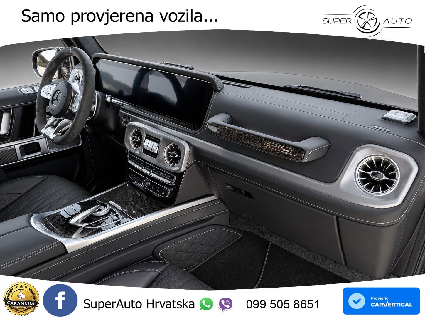 Mercedes AMG G 63 Long V8 (585 KS) 4MATIC 9G-TRONIC AMG SPEEDSHIFT TCT ACC+GR SJED+360+PANO