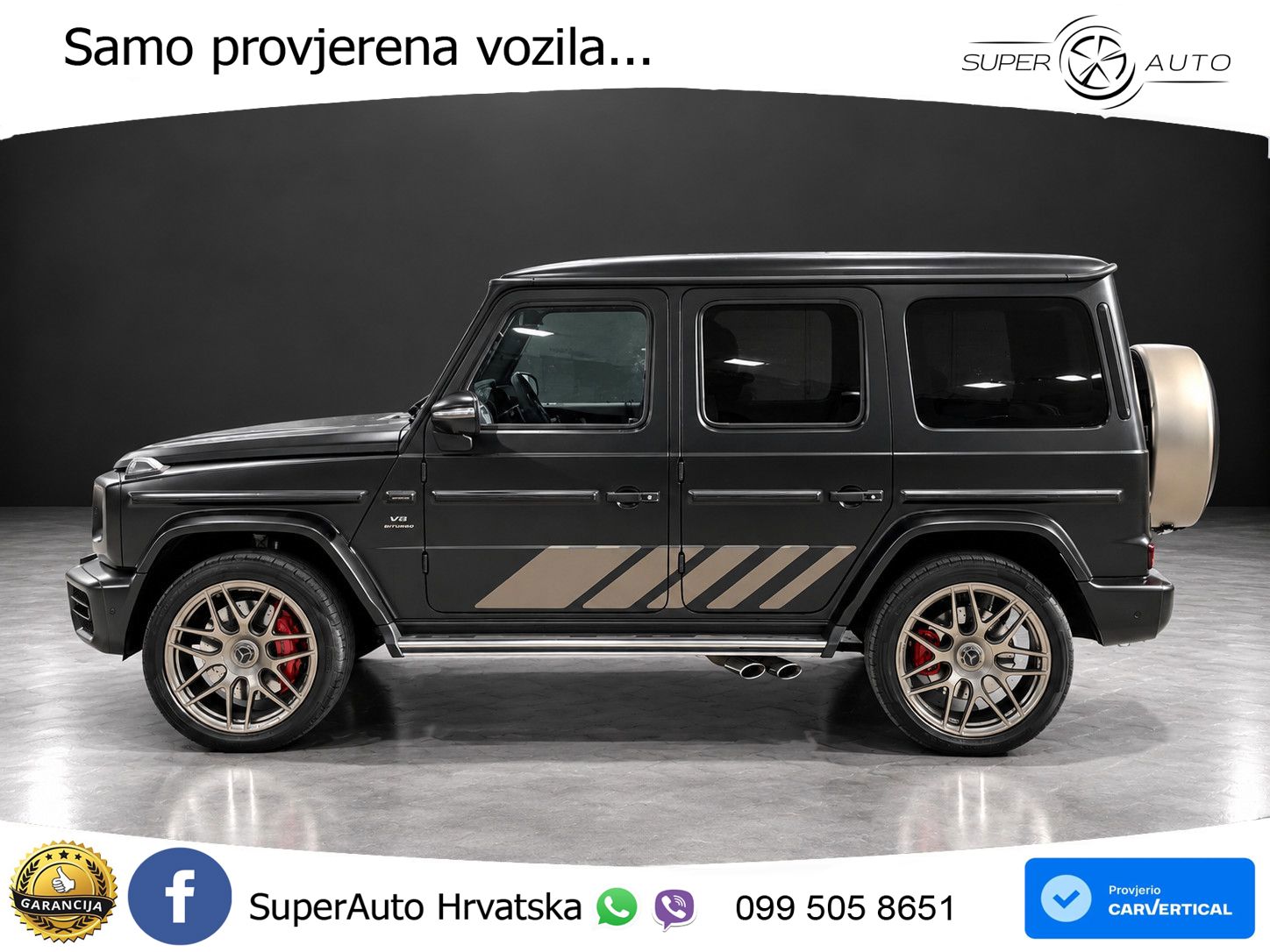 Mercedes AMG G 63 Long V8 (585 KS) 4MATIC 9G-TRONIC AMG SPEEDSHIFT TCT ACC+GR SJED+360+PANO