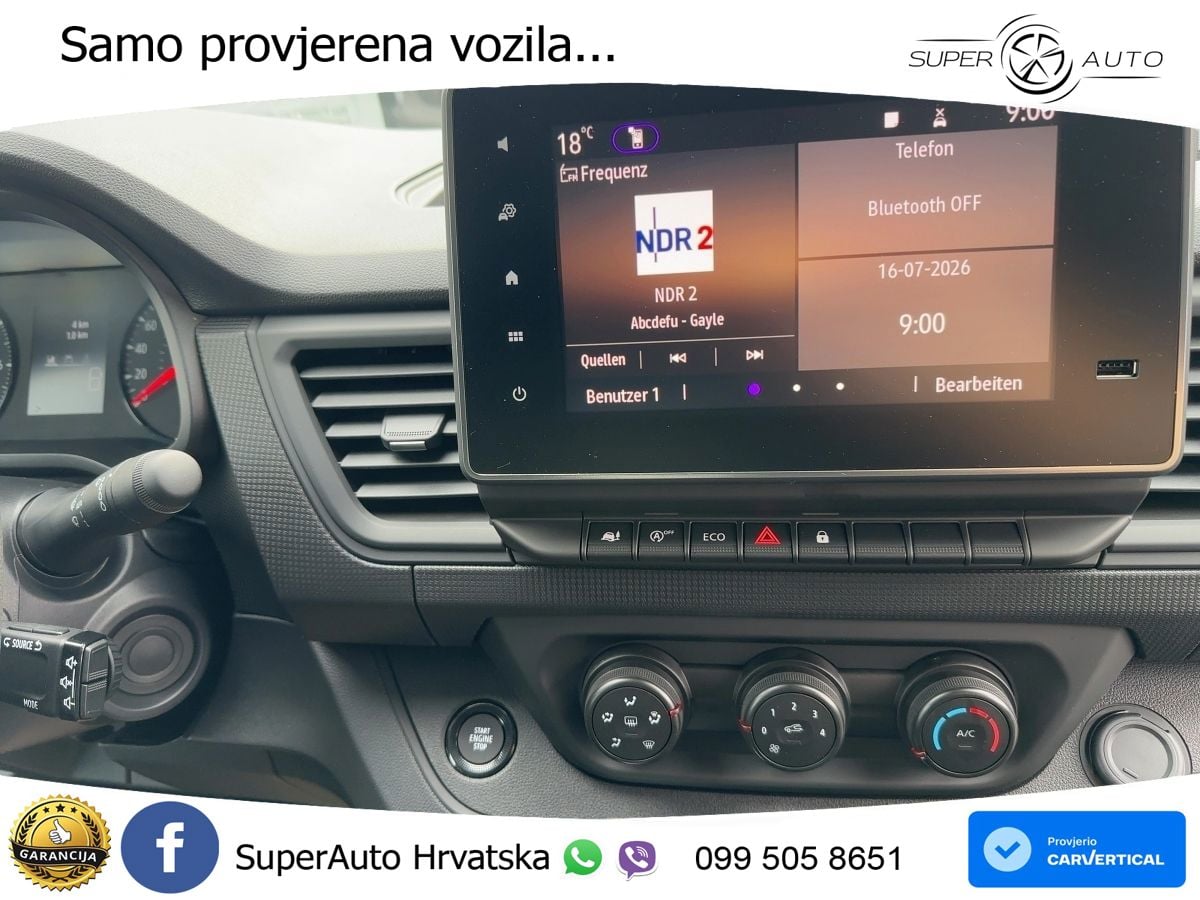 Renault Trafic Komfort L1H1 2,8t Blue dCi 150 AT MY25 150 KS