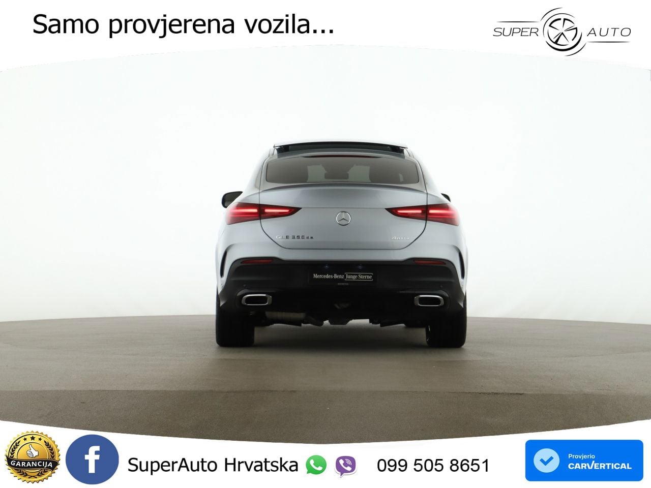 Mercedes GLE Coupe 350de (333 KS) 4MATIC 9G-TRONIC AMG ZRAČNI+ACC+GR SJED+360+PANO