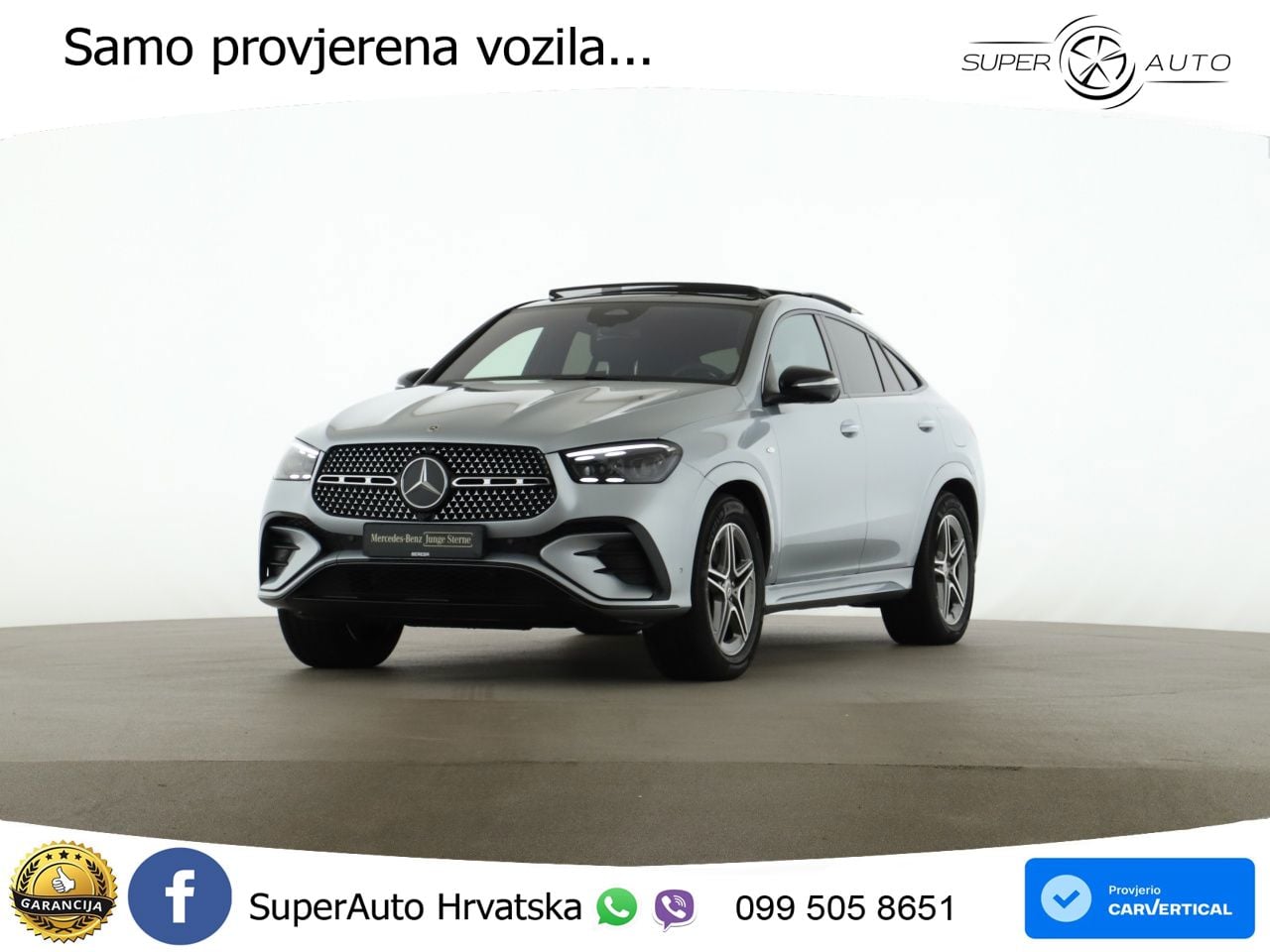 Mercedes GLE Coupe 350de (333 KS) 4MATIC 9G-TRONIC AMG ZRAČNI+ACC+GR SJED+360+PANO