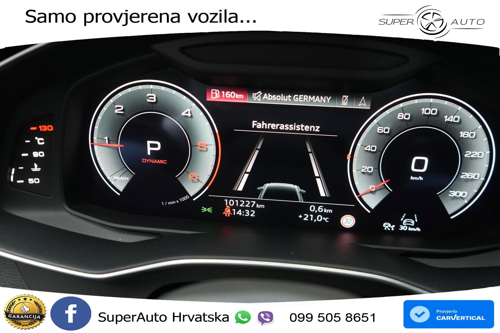 Audi A6 40 TDI (204 KS) quattro ultra S tronic S line LED+GR SJED+ACC