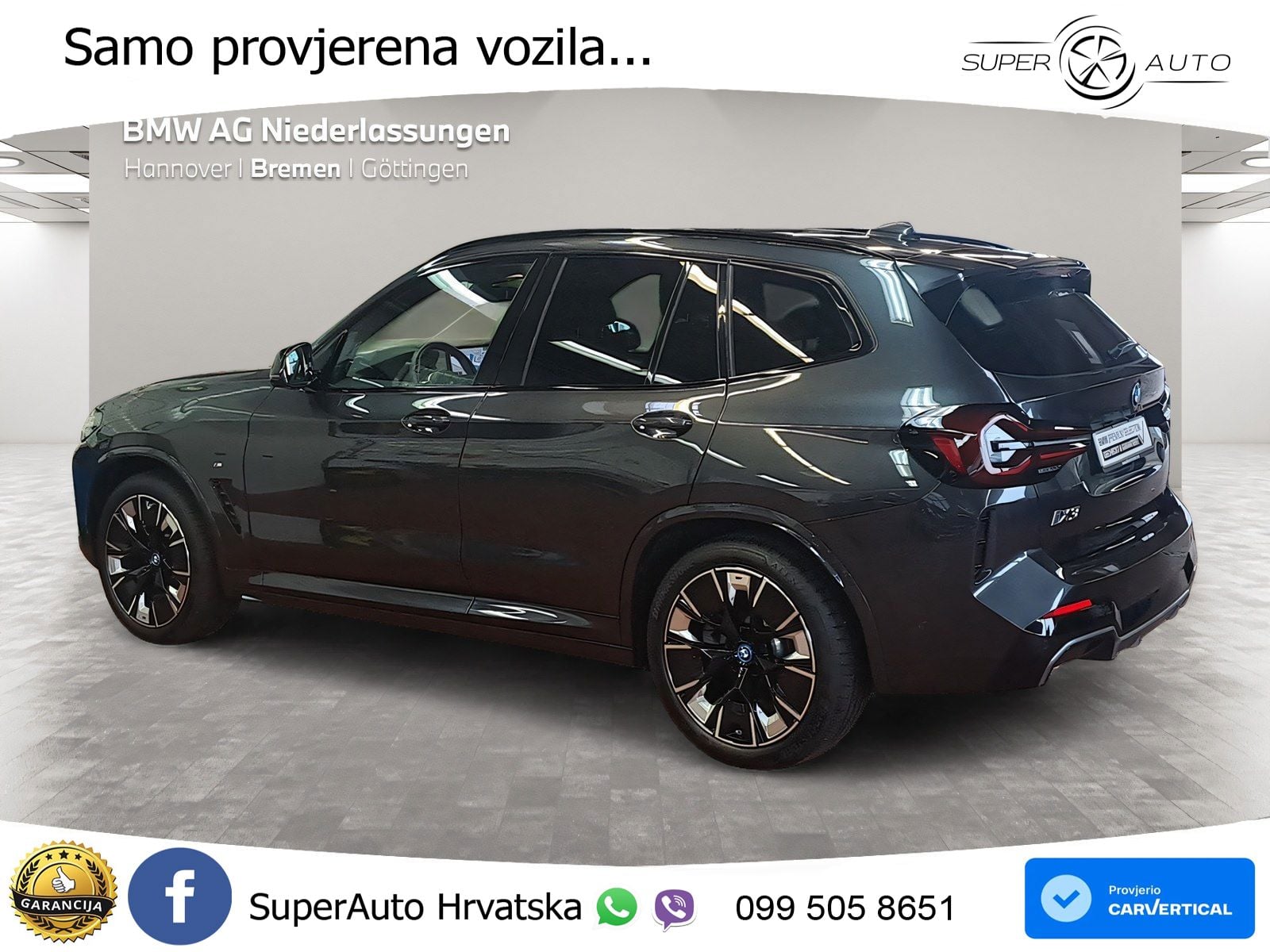 BMW iX3 80 kWh (286 KS) M Sport LED+GR SJED+ACC