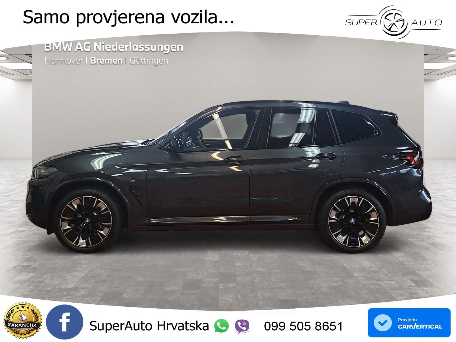 BMW iX3 80 kWh (286 KS) M Sport LED+GR SJED+ACC