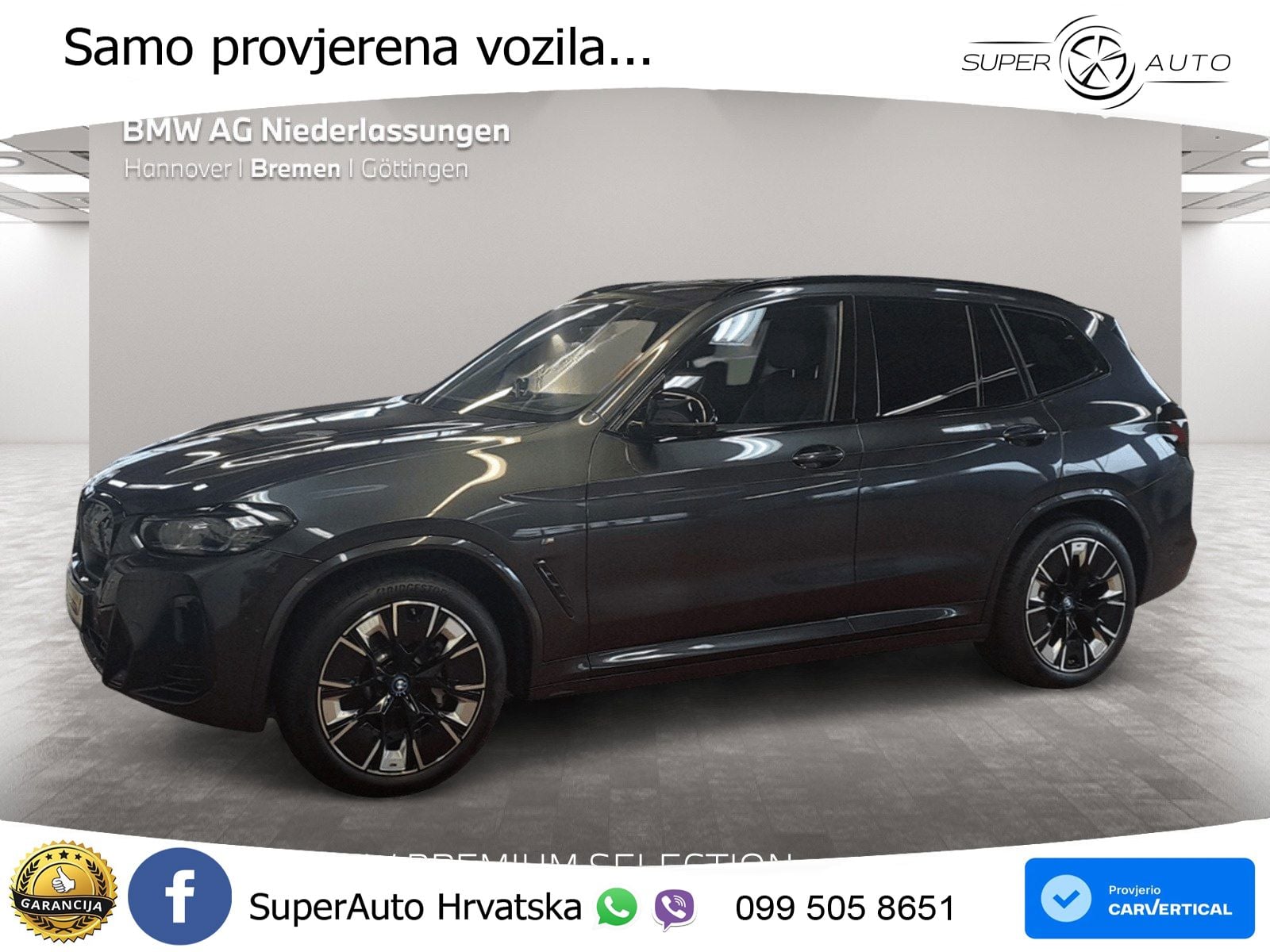 BMW iX3 80 kWh (286 KS) M Sport LED+GR SJED+ACC