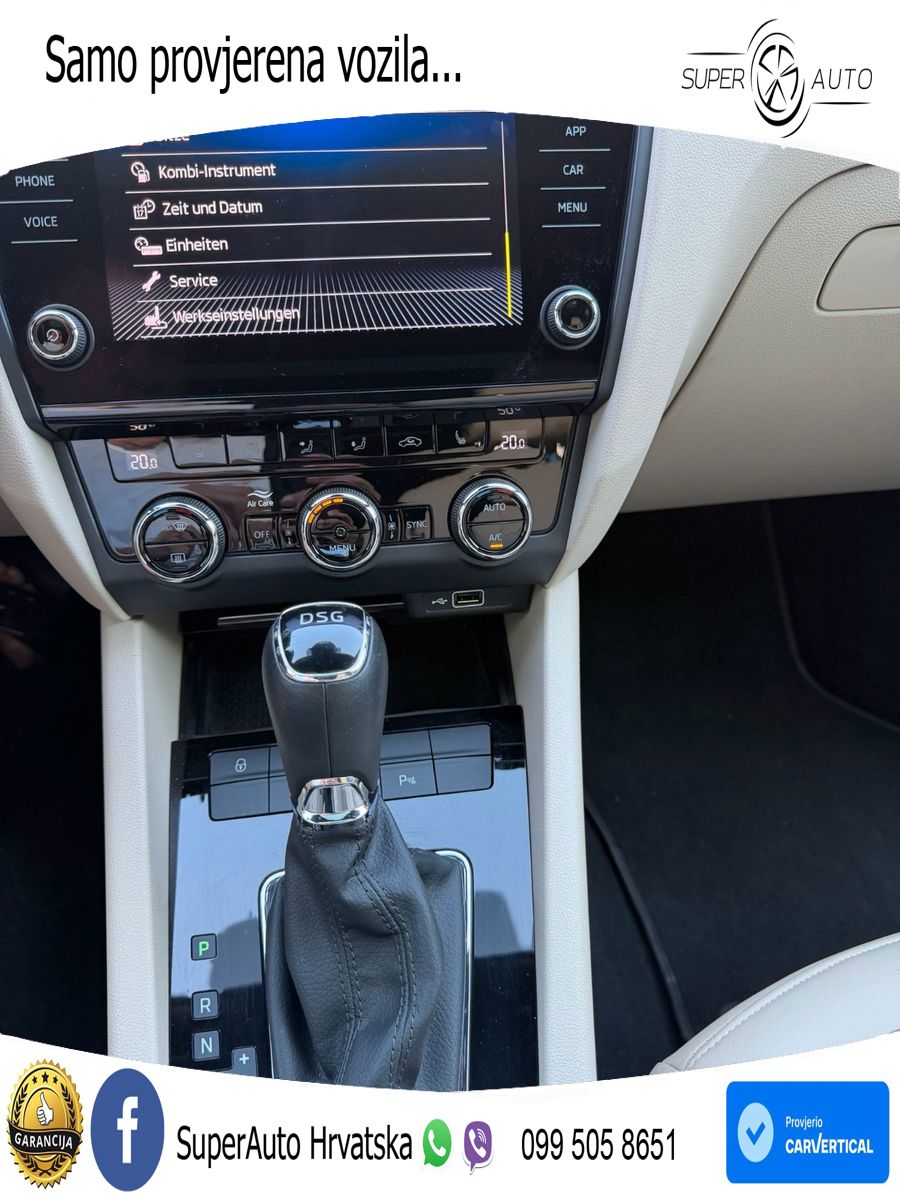 Škoda Octavia Combi 2.0 TDI (150 KS) DSG LED+GR SJED+ACC