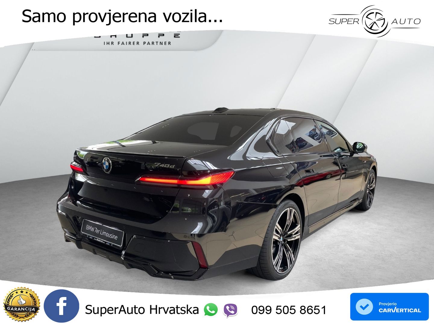 BMW 740d (299 KS) xDrive Steptronic M Sport ZRAČNI+ACC+GR SJED+KAM+PANO
