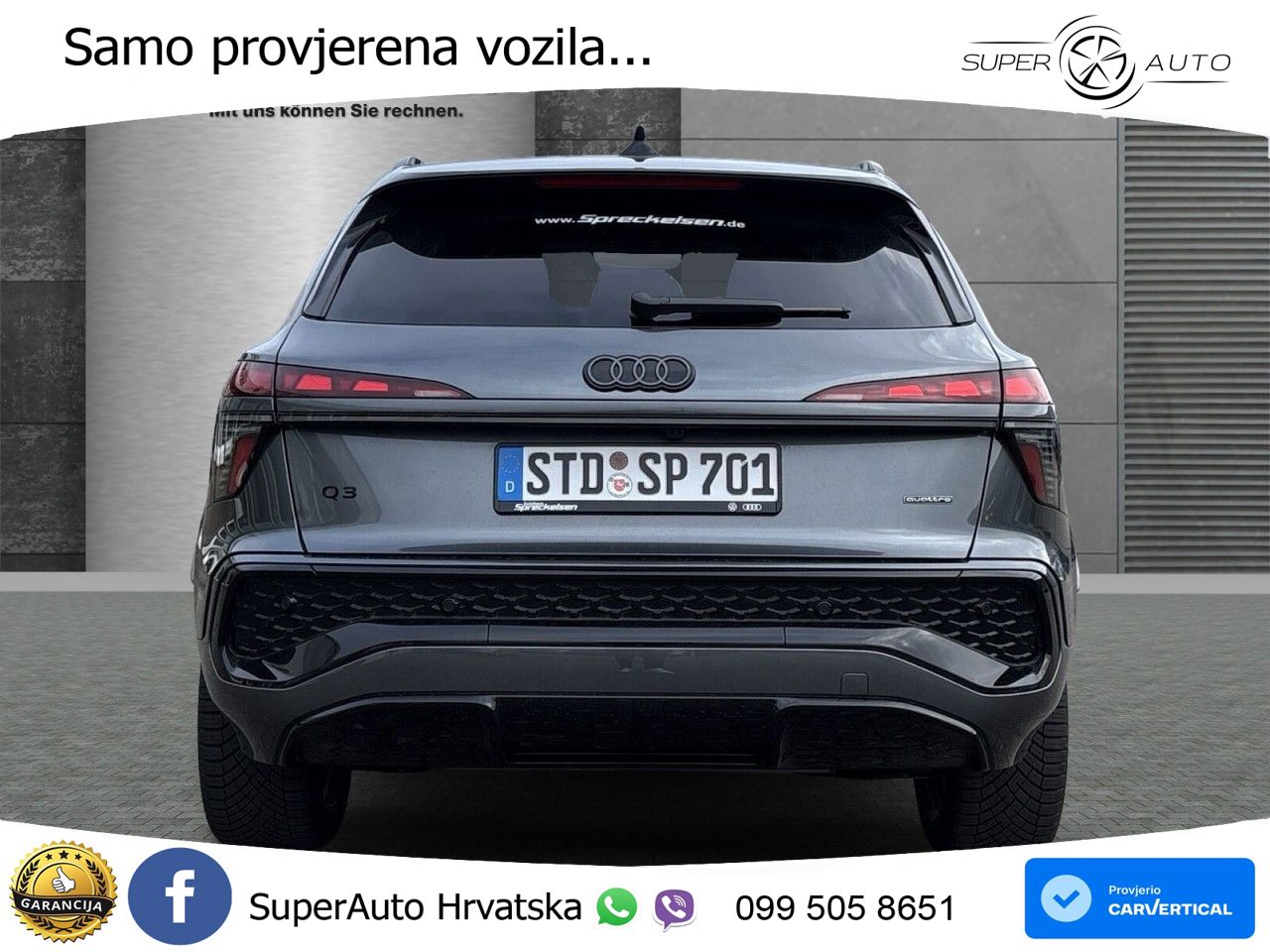 Audi Q3 2.0 TFSI (265 KS) quattro S tronic S line MATRIX+GR SJED+KAM
