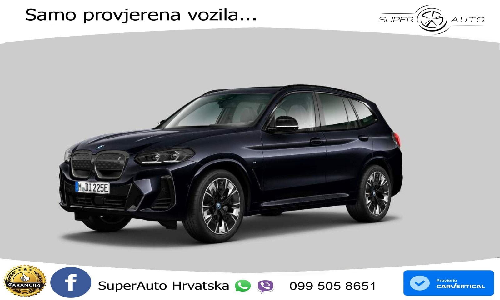 BMW iX3 80 kWh (286 KS) LED+GR SJED+ACC