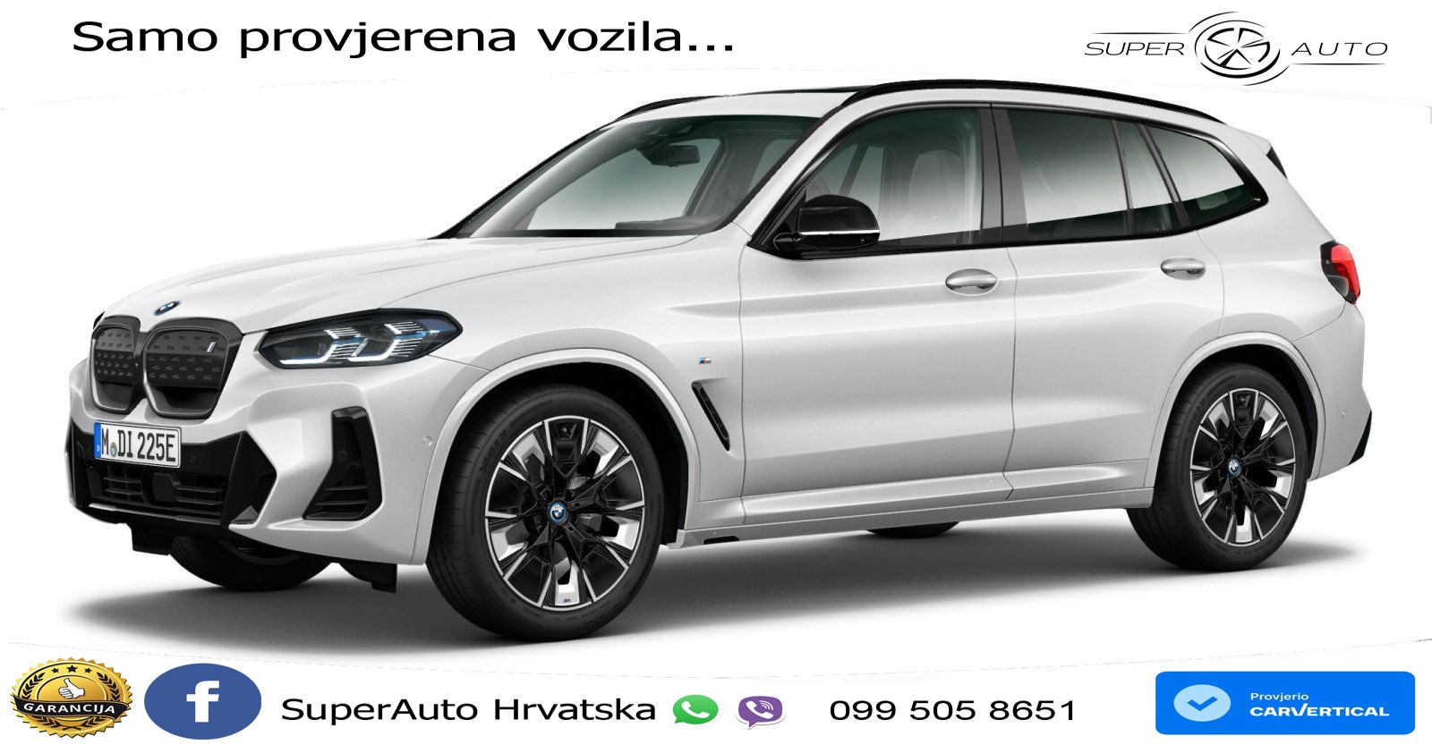 BMW iX3 80 kWh (286 KS) M Sport LED+GR SJED+ACC