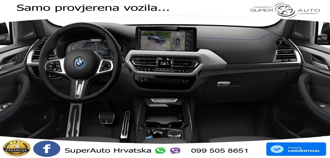 BMW iX3 80 kWh (286 KS) M Sport LED+GR SJED+ACC