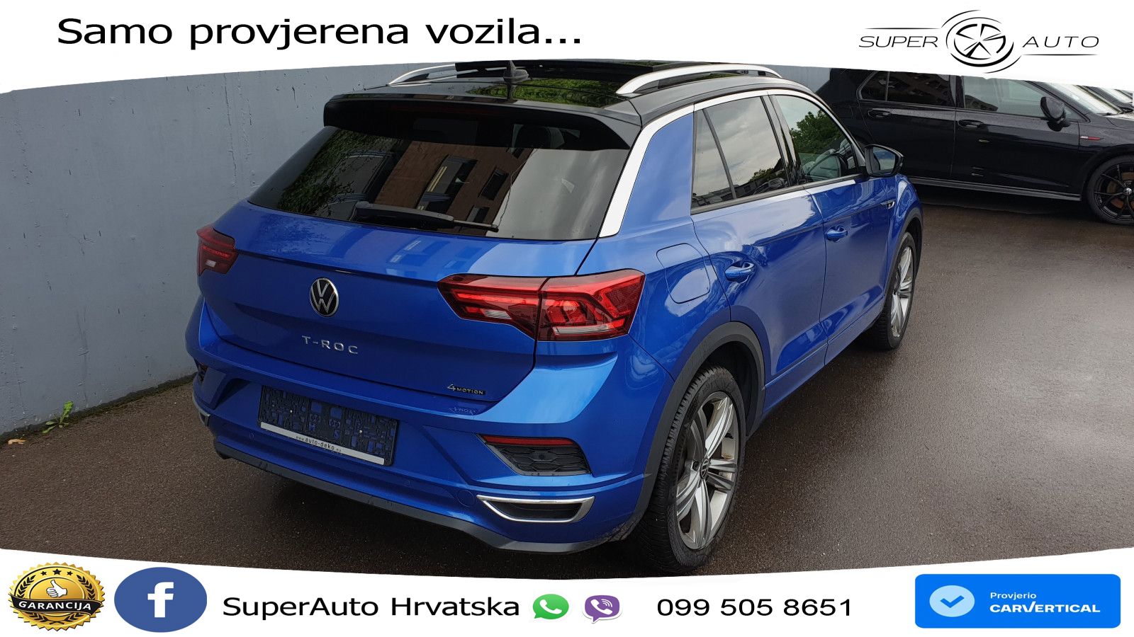 Volkswagen T-Roc 2.0 TDI (150 KS) 4M DSG R-Line LED+GR SJED+ACC