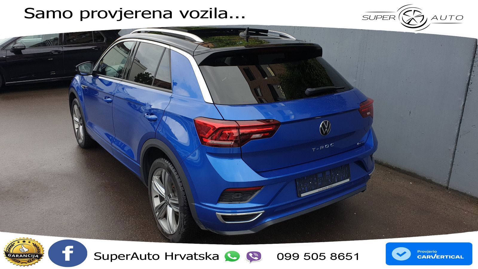 Volkswagen T-Roc 2.0 TDI (150 KS) 4M DSG R-Line LED+GR SJED+ACC