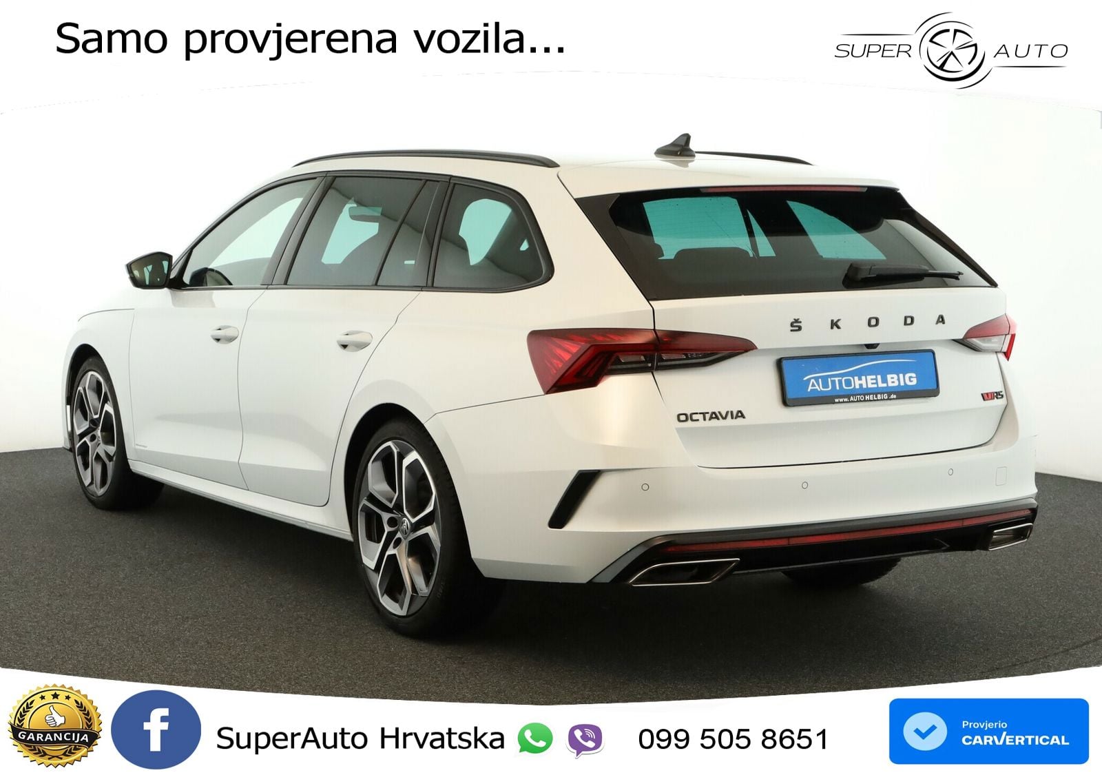 Škoda Octavia Combi RS 2.0 TDI (200 KS) DSG LED+GR SJED+ACC