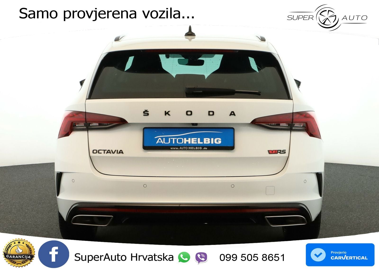 Škoda Octavia Combi RS 2.0 TDI (200 KS) DSG LED+GR SJED+ACC