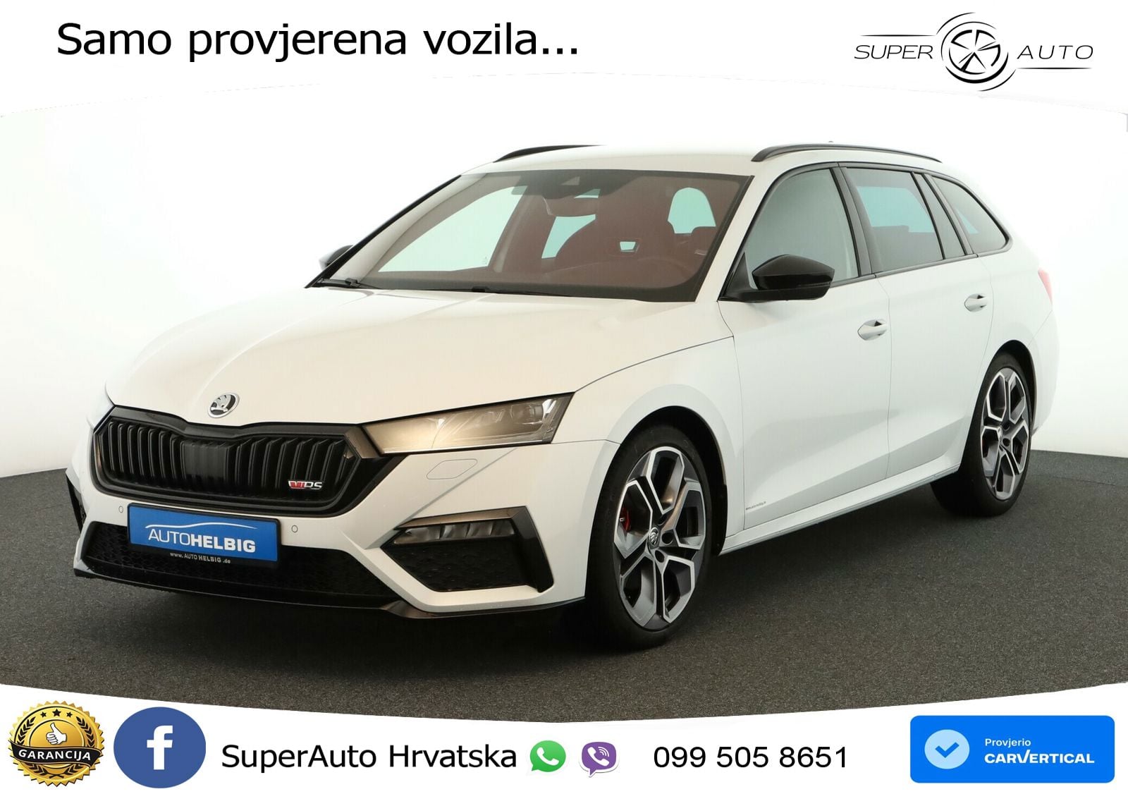 Škoda Octavia Combi RS 2.0 TDI (200 KS) DSG LED+GR SJED+ACC
