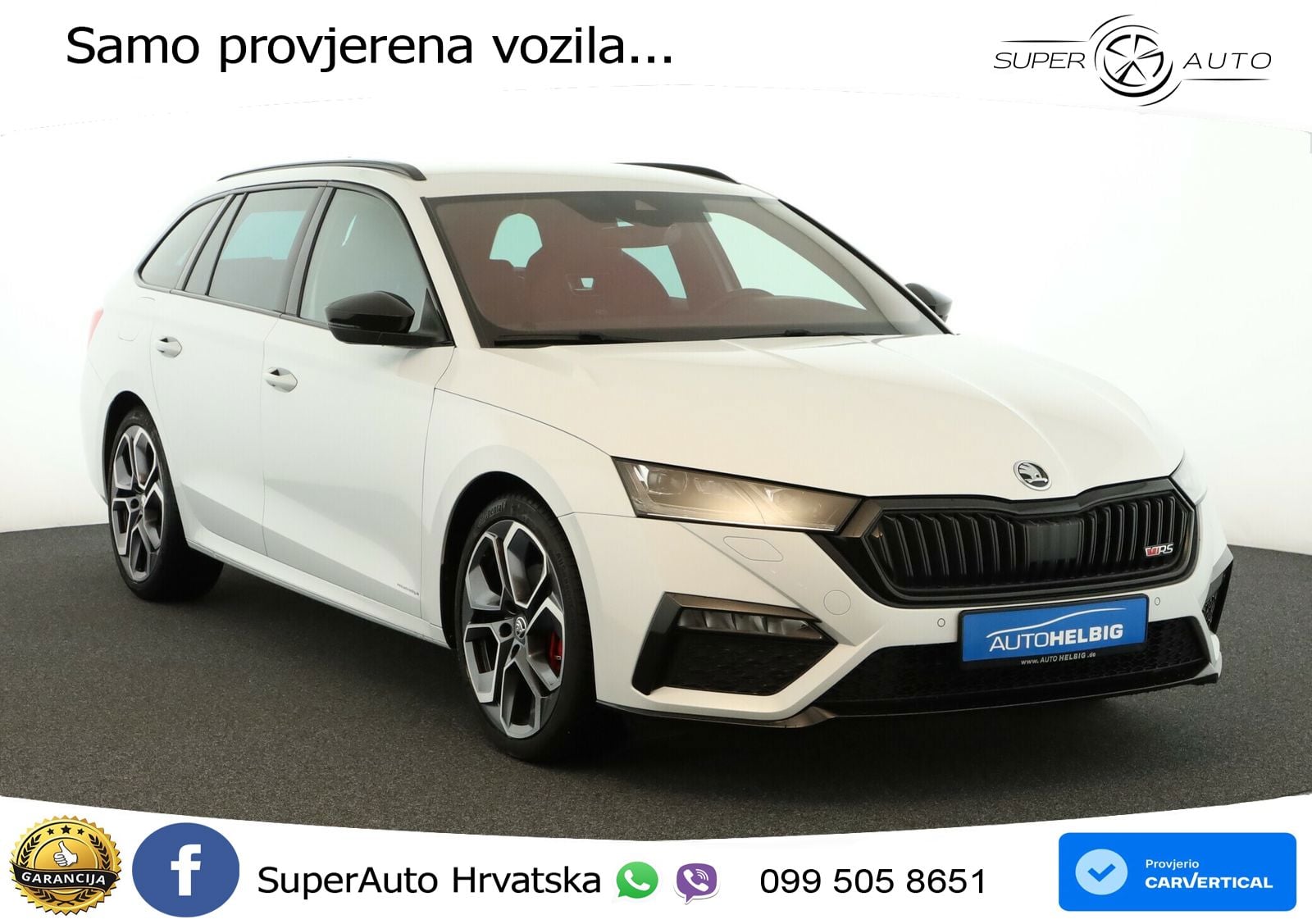 Škoda Octavia Combi RS 2.0 TDI (200 KS) DSG LED+GR SJED+ACC